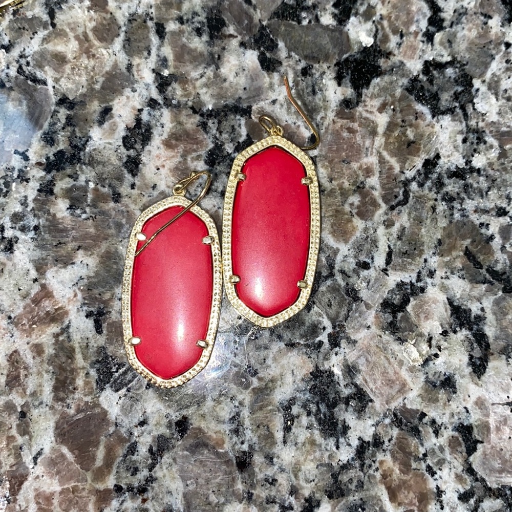 kendra scott small red earrings